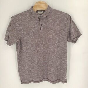 Linksoul Shirt Mens XXL 2XL Gray Polo Tempus Fugit Casual Comfort Short Sleeve